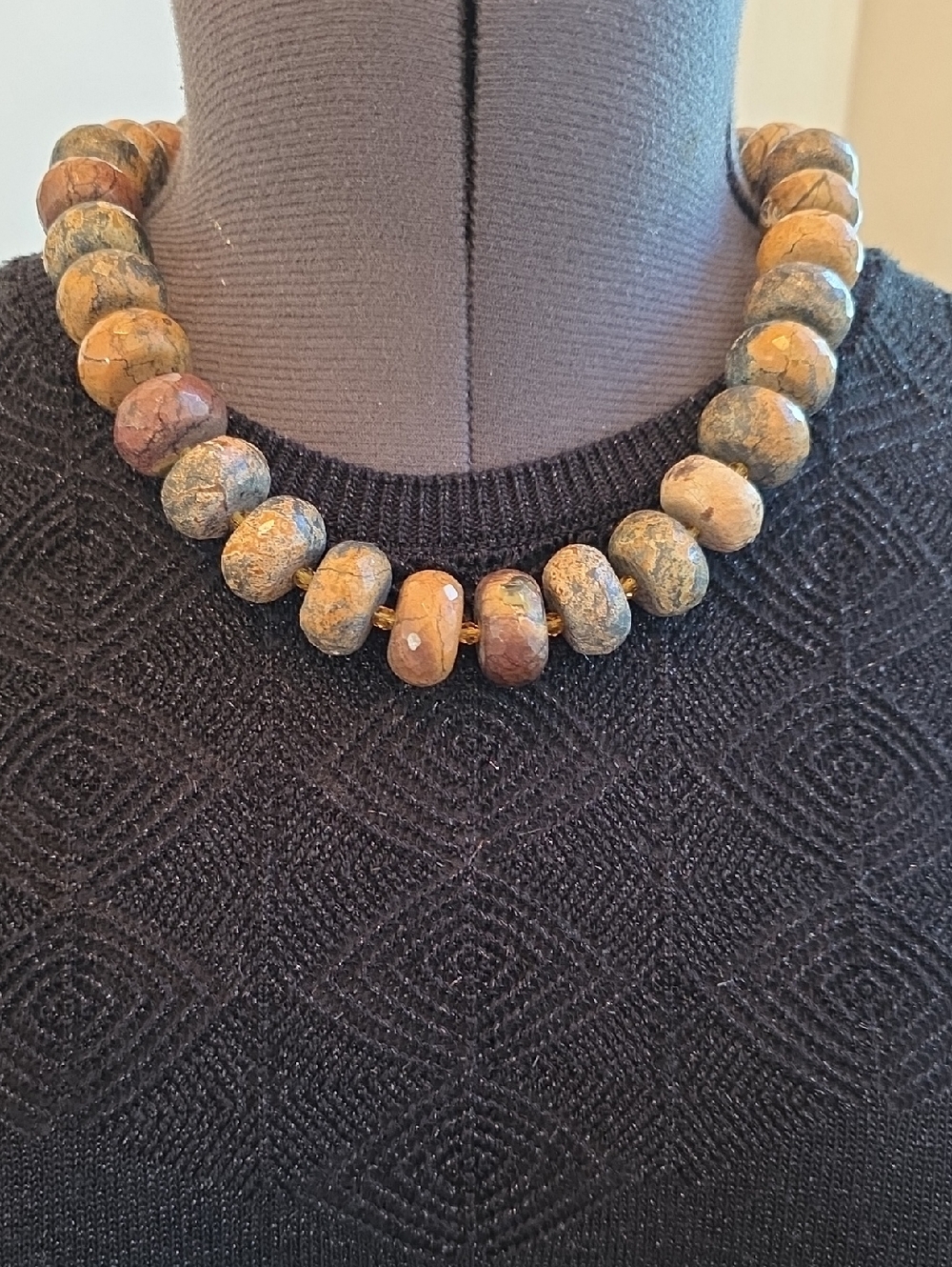 Agate Stone Chunky Necklace